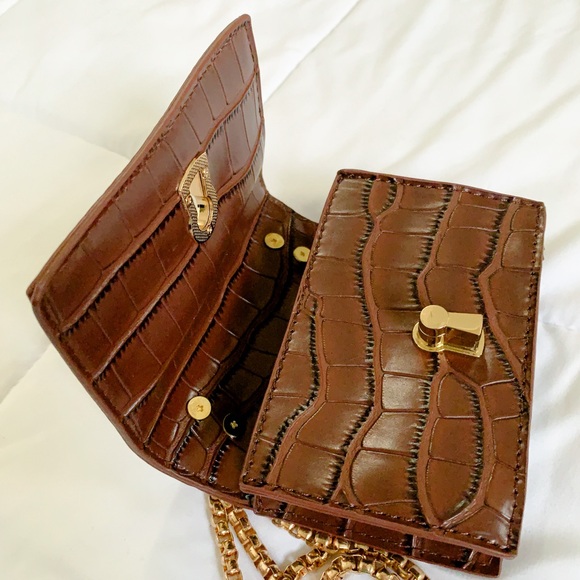 Francesca’s Mini Purse, Dark Caramel - Picture 3 of 5